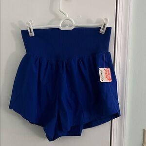 FP Movement by Free People High Waist Royal Blue Shorts